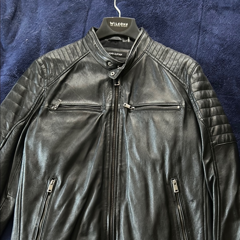 Wilson Black Leather Jacket
